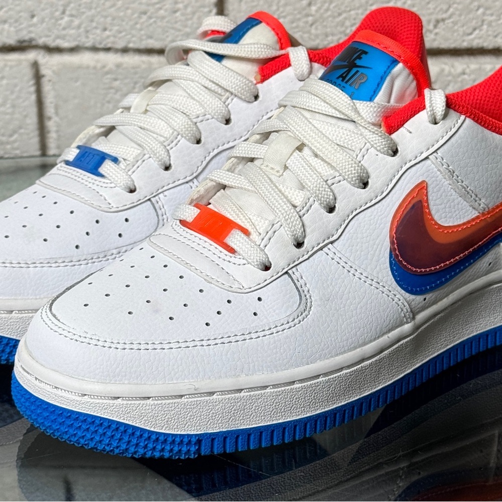 Nike Air Force 1 Low “Orange Jewel Swoosh” (DX1787-100) – Size 5.5Y